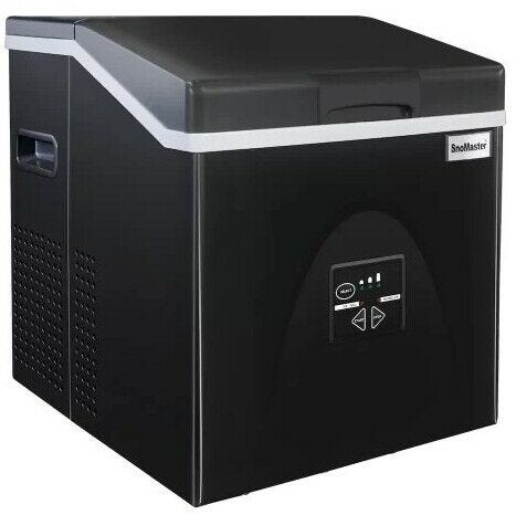 SnoMaster 20kg/24HR Gloss Black Counter-Top Bullet Type Ice-Maker - ZBC-20