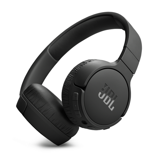 JBL T670 Noise Cancelling On-Ear Bluetooth Headphones Black