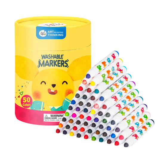 Jar Melﾃｳ - Washable Markers - Baby Roo 50 Colours