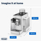 Delonghi Rivelia Bean to Cup Coffee Machine Arctic White EXAM440.55.W
