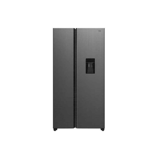 TCL 518L Nett No Frost Side-by-Side Refrigerator with Water Dispenser - Dark Silver (P692SBGWD)