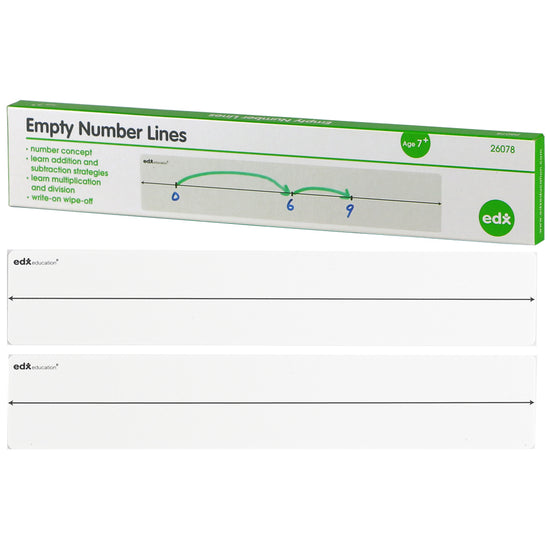 EDX Education - Number Lines - Write & Wipe - Empty - Student - 15pcs