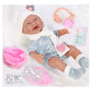 Baby Doll with 12 Sounds, Vinyl Body, Clothing & Accessories - 40cm