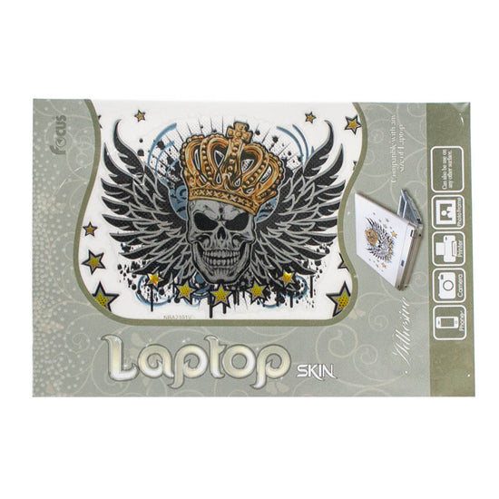 Reduced To Clear - Laptop Sticker CROWNED SKULL