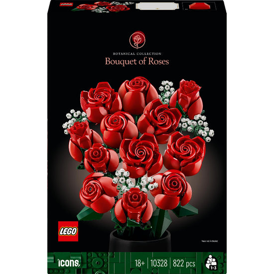 Lego Icons Botanicals Bouquet of Roses Building Blocks Toy Set 10328