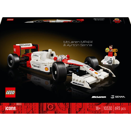 Lego Icons McLaren MP4/4 & Ayrton Senna Set 10330 Building Toy Cars