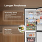 Haier 327l Black Combi Fridge - HRF-425VCWRMBL