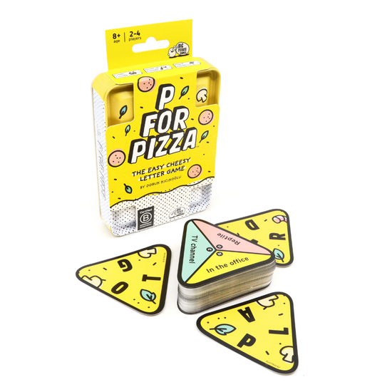 Big Potato Games - P For Pizza Travel Size in Tin - Family Card Game - 2-4 Players