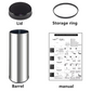 Homemax 50L Round S/S Sensor Bin HSB004