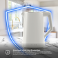 Riva Cool Touch Kettle 1.7L White RVWK002