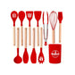 Kitchen Life Kitchen Life 12 Piece Silicone Utensil Set Red