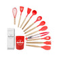 Kitchen Life Kitchen Life 12 Piece Silicone Utensil Set Red