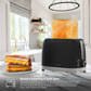 Riva Stainless Steel 2-Slice Toaster Matt Black RVBT001