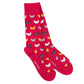 Swole Panda Bamboo Socks Red Cat