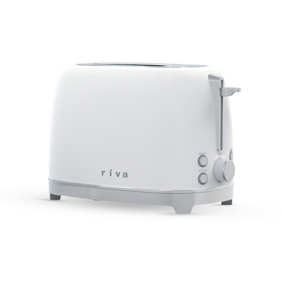 Riva Stainless Steel 2-Slice Toaster Matt White RVWT002