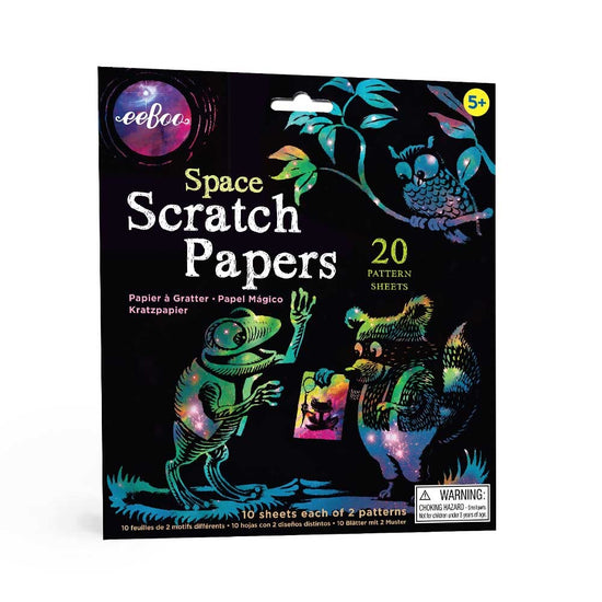 eeBoo - Space Scratch Papers