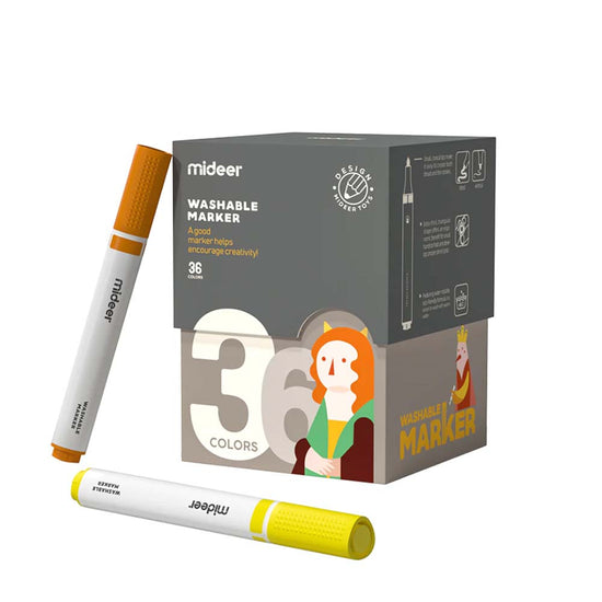 Mideer - Washable Marker Small Tip - 36 Colours