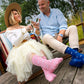 Swole Panda Pink Sheep Bamboo Socks 3 Pairs 4-7