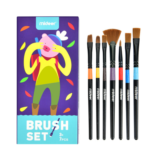 Mideer - Art Paint Brush Set - 7 Pieces
