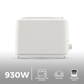 Riva Cool Touch Toaster 2-Slice White RVWT001