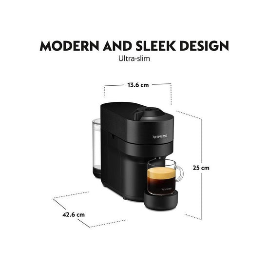 Nespresso Vertuo Pop Coffee Machine Liquorice Black GDV2-ZA-BK-NET