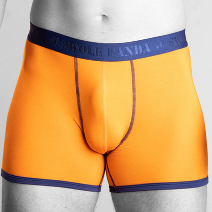 Swole Panda Bamboo Man Boxers Orange / Blue Band