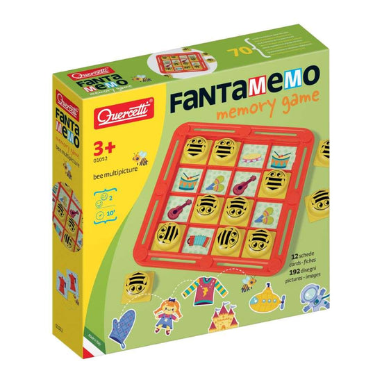 Quercetti - Fantamemo Bee Multi-Picture Memory Game