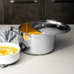Tramontina Grano Stainless Steel Deep Casserole Pot with Lid 24cm 62144240