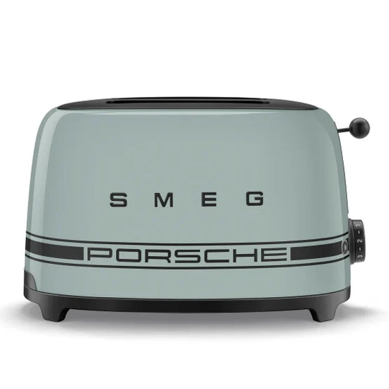 Smeg Porsche x Smeg Retro Style 2-Slice Toaster 950W Sage Green TSF01PSGEU