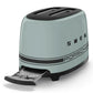 Smeg Porsche x Smeg Retro Style 2-Slice Toaster 950W Sage Green TSF01PSGEU