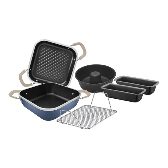 Tramontina Lyon Stainless Steel Cookware Set, 6-Piece 20998/853