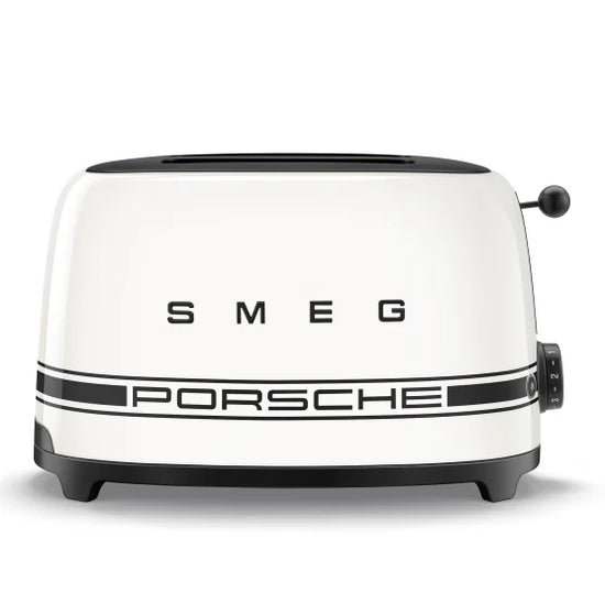 Smeg Porsche x Smeg Retro Style 2-Slice Toaster 950W Carrara White TSF01PCWEU
