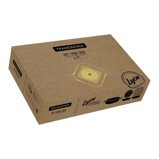 Tramontina Lyon Stainless Steel Cookware Set, 6-Piece 20998/853