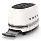 Smeg Porsche x Smeg Retro Style 2-Slice Toaster 950W Carrara White TSF01PCWEU