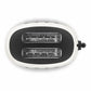 Smeg Porsche x Smeg Retro Style 2-Slice Toaster 950W Carrara White TSF01PCWEU