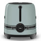 Smeg Porsche x Smeg Retro Style 2-Slice Toaster 950W Sage Green TSF01PSGEU