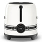 Smeg Porsche x Smeg Retro Style 2-Slice Toaster 950W Carrara White TSF01PCWEU