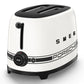 Smeg Porsche x Smeg Retro Style 2-Slice Toaster 950W Carrara White TSF01PCWEU