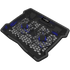 CANYON NS03, Cooling stand dual-fan with 2x2.0 USB hub, support up to 10”-15.6” laptop, ABS plastic and iron, Fans dimension:125*125*15mm(2pcs), DC 5V, fan speed: 800-1000RPM, size:340*265*30mm, 435g