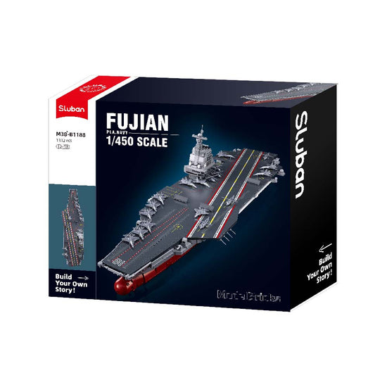Sluban - Model Bricks - 1/450 Aircraft Carrier Shandong - 1312pcs