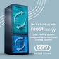Defy Frost Free Fridge Freezer with Water Dispenser – Metallic - DAC639
