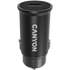 Canyon C-20, PD 20W Pocket size car charger, input: DC12V-24V, output: PD20W, support iPhone12 PD fast charging, Compliant with CE RoHs , Size: 50.6*23.4*23.4, 18g, Black