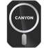 CANYON CH-15, Magnetic car holder and wireless charger, C-15-01, 15W，Input: USB-C: 5V/2A, 9V/3A;Output: 5W, 7.5W, 10W, 15W;83*60*8.15mm,0.147kg,black