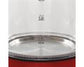 Mellerware Kettle 360 Degree Cordless Glass Red 1.8L 2200W Azure 22300RDB