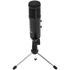 LORGAR Soner 313, Gaming Microphones, Black, USB condenser microphone with Volume Knob & Echo Kob, including 1x Microphone, 1 x 2.5M USB Cable, 1 x Tripod Stand, 1 x User Manual, body size: Φ47.4*158.2*48.1mm, weight: 243.0g