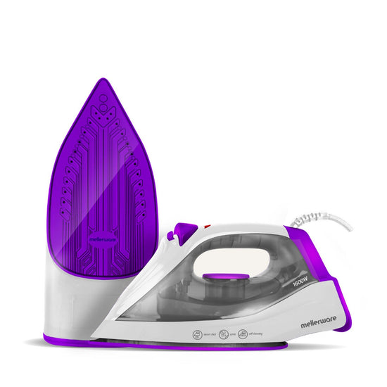 Mellerware Iron Steam / Dry / Spray Non-Stick Purple 250Ml 1600W "Vapour Ii" 23160