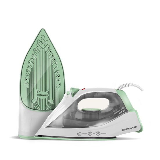Mellerware Iron Steam / Dry / Spray Ceramic Emerald 250Ml 1800W Celcius Ii 23180A