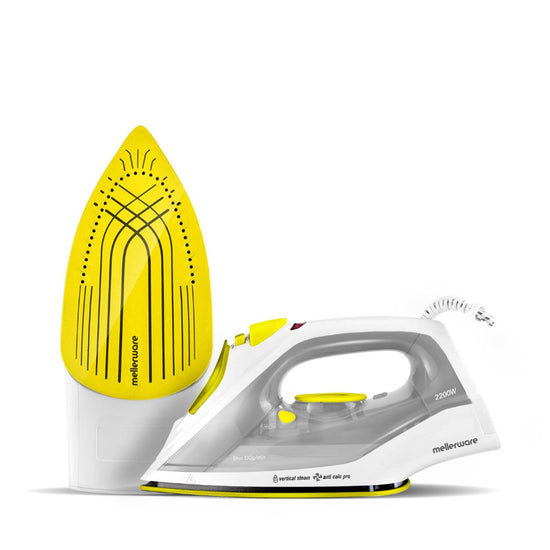 Mellerware Iron Steam / Dry / Spray Ceramic Yellow 250Ml 2000W "Ra" 23220Y