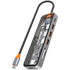 CANYON hub DS-13 7in1 4k USB-C Transparent Space Grey