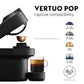 Nespresso Vertuo Pop Coffee Machine With Aeroccino Milk Frother Bundle - Liquorice Black - 90009320